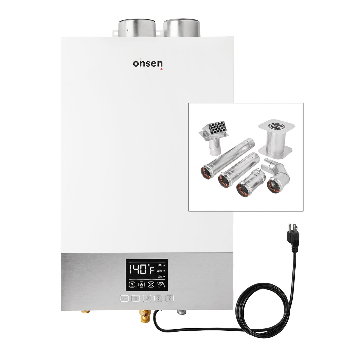 Onsen 14L Indoor Natural Gas Tankless Water Heater 3.7 Gal/Min 100K BT |  onsenproducts.com (USA)